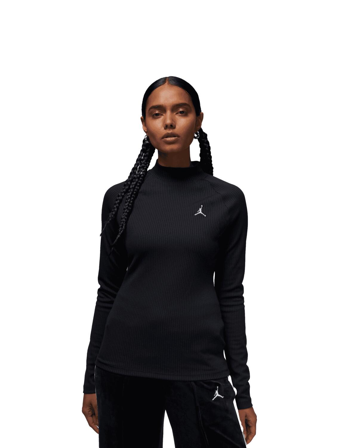 Air Jordan Flight Wmns Ribbed Long Sleeve Dv1420 010 Afew Store 